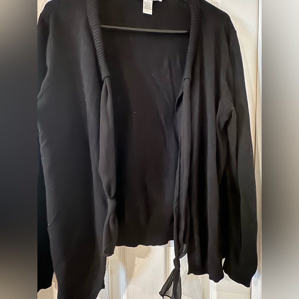 Black Cardigan Sweater - Picture 5 of 8